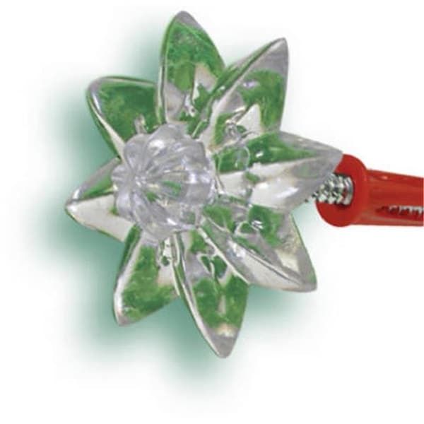 Hillman Fasteners 122200 4 Pack; Clear Plastic; Mirror Rosettes With Buds